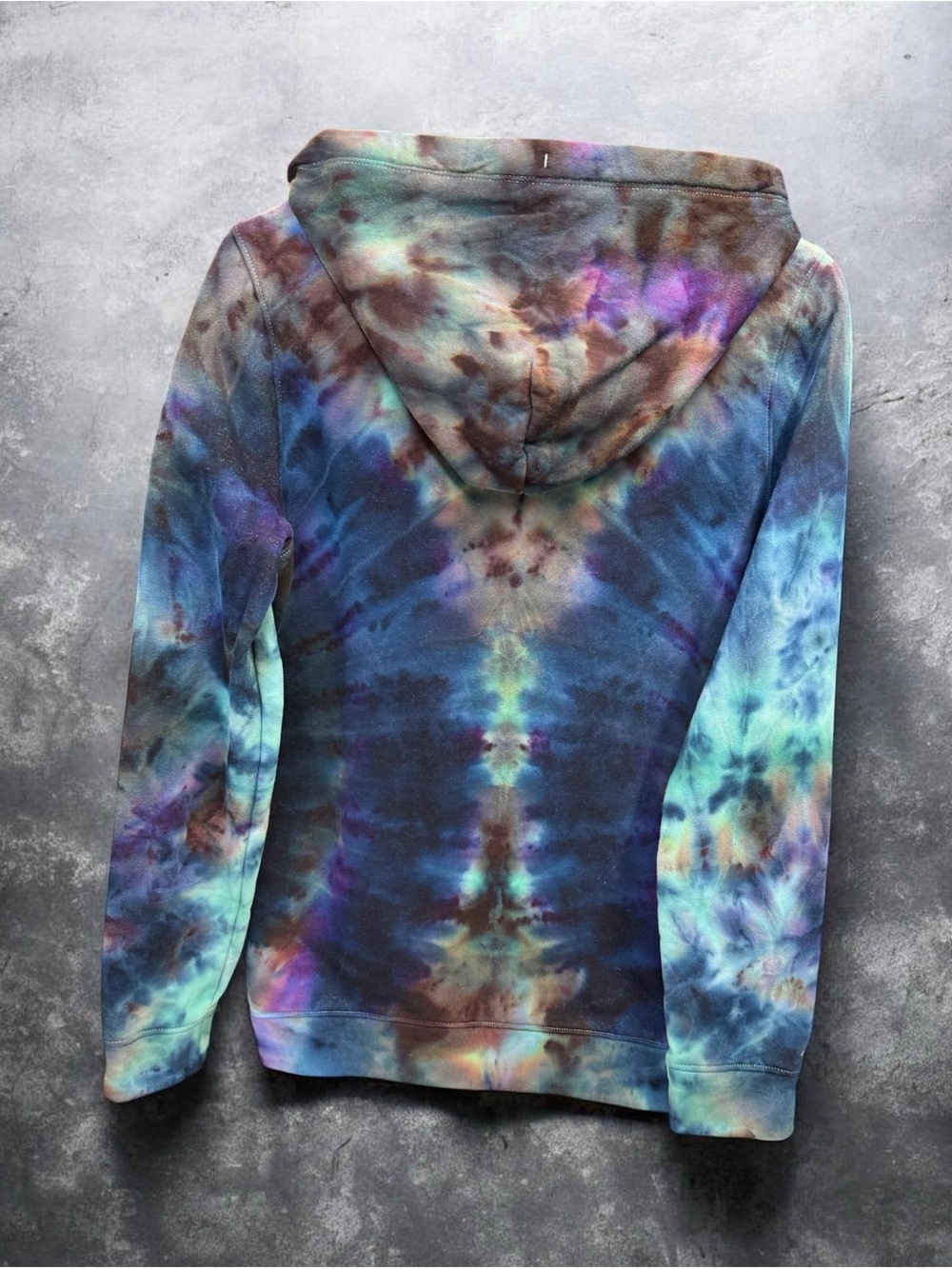 Women’s Under Armor Hand DyedTie-Dye Hoodie in Blue, Purple, Teal